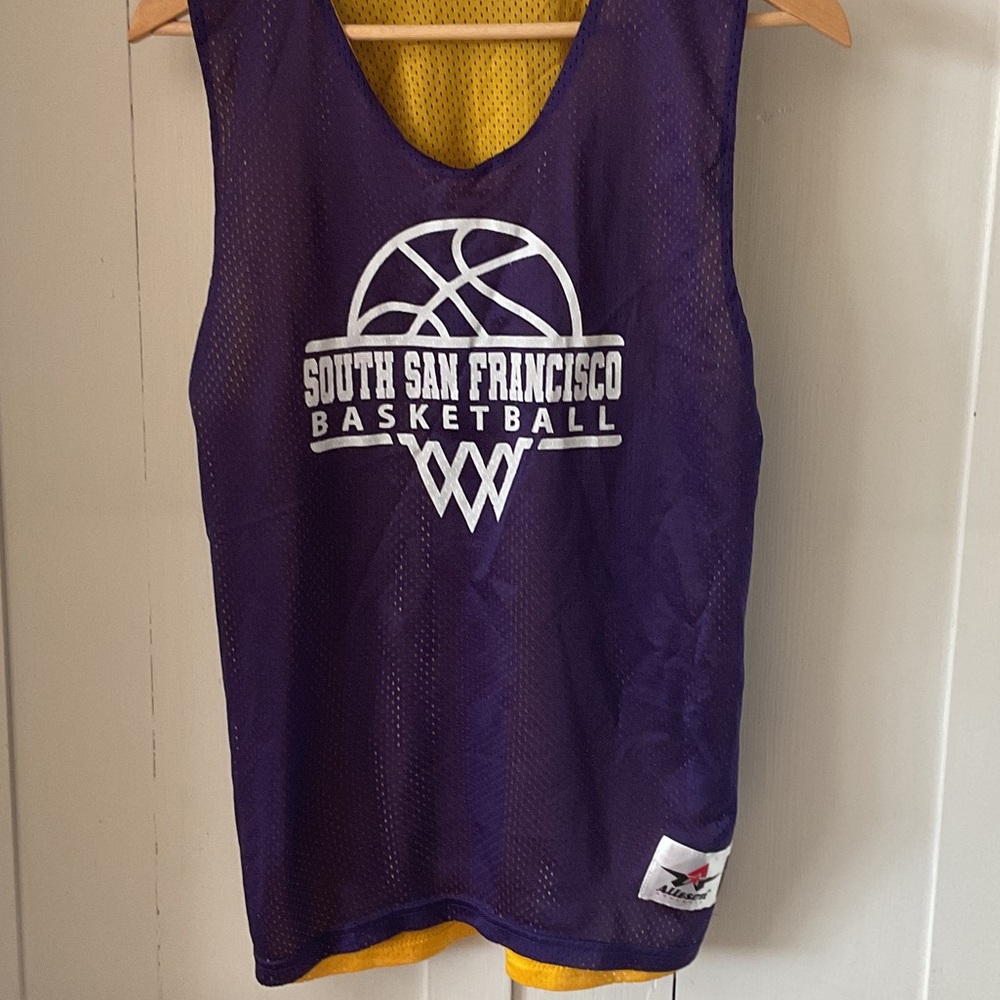 South San Francisco Purple Basketball Jersey number 9 size small